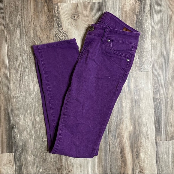 delia’s Straight Leg Purple Jeans SZ 5/6R - Picture 3 of 6